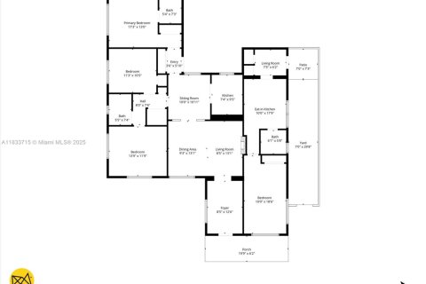 House in Miami, Florida 3 bedrooms, 170.85 sq.m. № 1814631 - photo 29