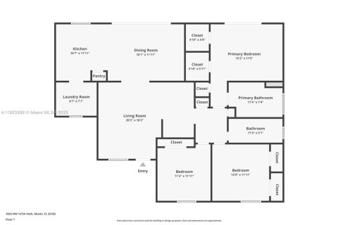 Купить виллу или дом в Майами, Флорида 3 спальни, 150.69м2, № 1954480 - фото 27