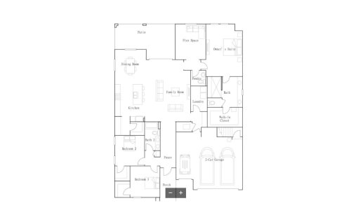 House floor plan «House», 3 bedrooms in Mirada Active Adult