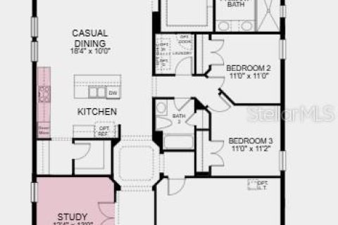 Casa en venta en Wesley Chapel, Florida, 4 dormitorios, 217.3 m2 № 1805590 - foto 2