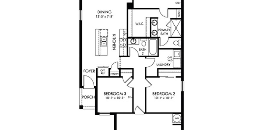 Casa en Winter Haven, Florida 3 dormitorios, 117.89 m2 № 1792118