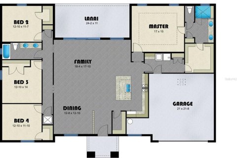 House in Orlando, Florida 4 bedrooms, 213.4 sq.m. № 1740531 - photo 2
