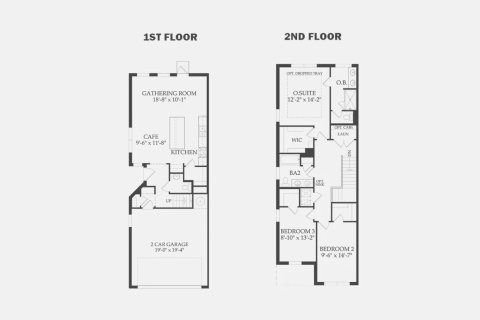 Townhouse floor plan «152SQM GRAYTON», 3 bedrooms in OCEAN COVE