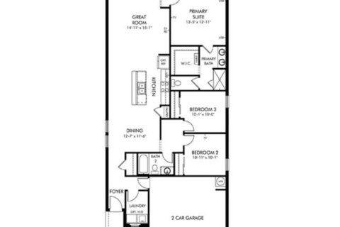 House floor plan «floor 3079 Laurel Oak Lane», 3 rooms in Villamar - Classic Series
