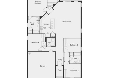 House floor plan «House», 4 bedrooms in Sawgrass Lakes II