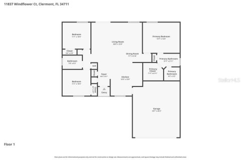 Casa en alquiler en Clermont, Florida, 3 dormitorios, 118.91 m2 № 2113338 - foto 2