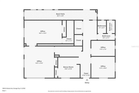 Immobilier commercial à louer à Orange City, Floride: 128.21 m2 № 2167022 - photo 8