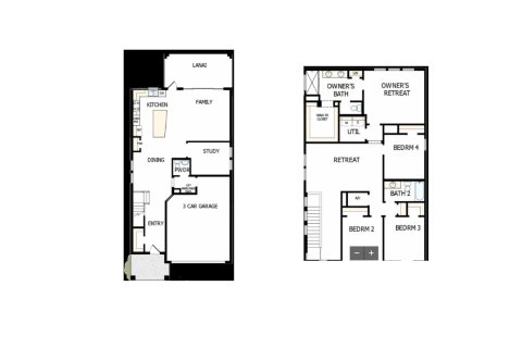 House floor plan «House», 3 rooms in Waterset Garden Series