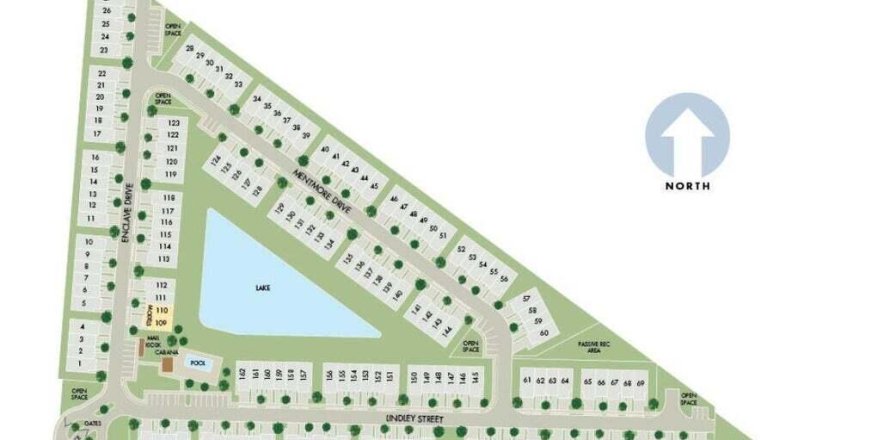 Townhouse in Mangonia Park, Florida 3 bedrooms, 167.97 sq.m. № 1054772