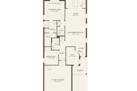 House floor plan «House», 2 bedrooms in Arden Preserve by Pulte Homes