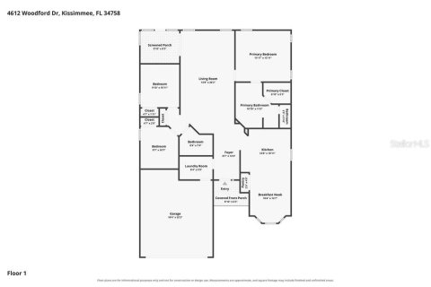 Villa ou maison à louer à Kissimmee, Floride: 3 chambres, 151.99 m2 № 2389294 - photo 2