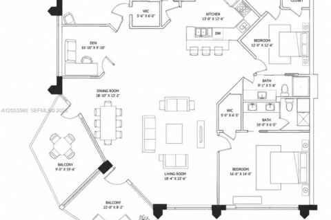 Copropriété à louer à Miami, Floride: 4 chambres, 183.95 m2 № 2168733 - photo 17