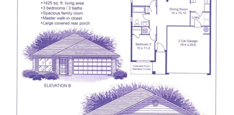 House in Crestview, Florida 3 bedrooms, 132.39 sq.m. № 559618