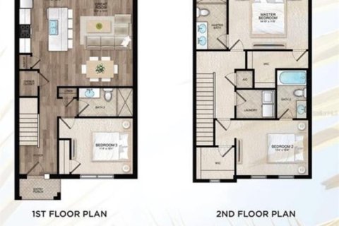 Adosado en venta en Kissimmee, Florida, 3 dormitorios, 143.53 m2 № 1854398 - foto 24