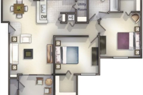Copropriété à louer à Riverview, Floride: 2 chambres, 86.12 m2 № 2398813 - photo 16