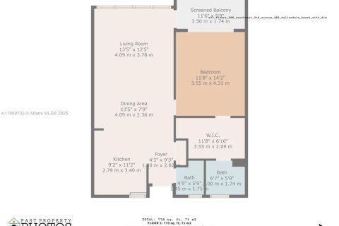 Copropriété à louer à Hallandale Beach, Floride: 1 chambre, 71.53 m2 № 1965883 - photo 3