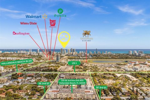 Copropriété à louer à Hallandale Beach, Floride: 1 chambre, 71.53 m2 № 1965883 - photo 2