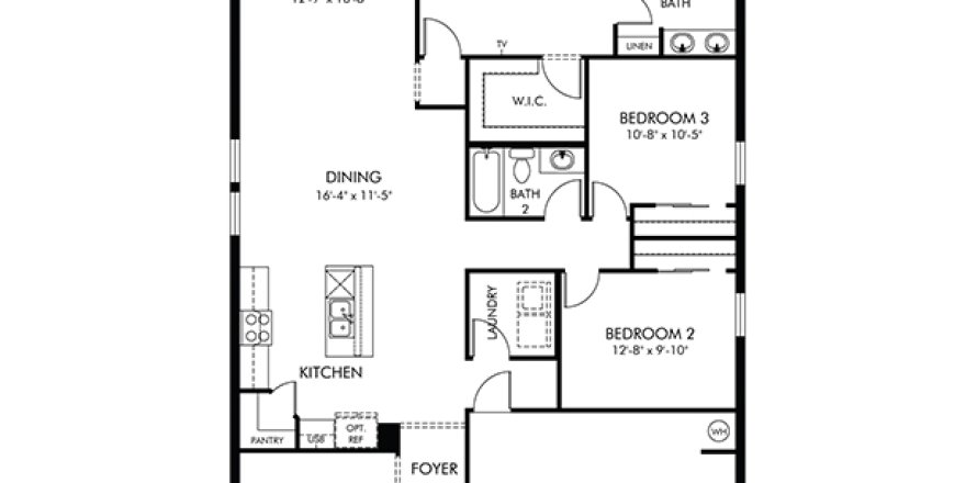 House in Lake Hamilton, Florida 3 bedrooms, 157.47 sq.m. № 1813481