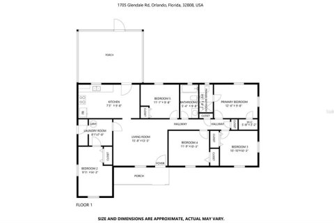 Villa ou maison à louer à Orlando, Floride: 5 chambres, 131.09 m2 № 2415493 - photo 14
