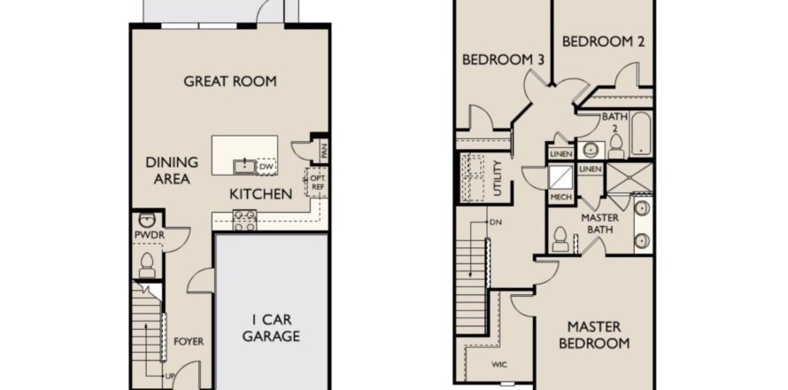 Townhouse in The Enclaves at Festiva in Davenport, Florida 3 rooms, 147 sq.m. № 302546