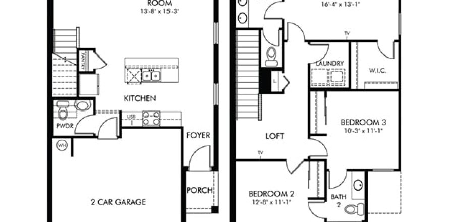 Touwnhouse à Clermont, Floride 3 chambres, 145.48 m2 № 1805176