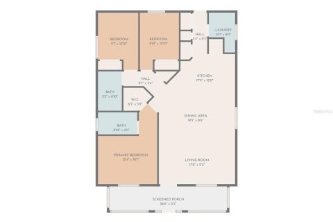 House in Tampa, Florida 3 bedrooms, 118.91 sq.m. № 1784662 - photo 3