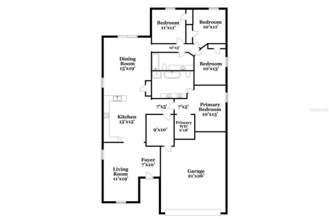 House in Mascotte, Florida 4 bedrooms, 171.13 sq.m. № 1831340 - photo 2