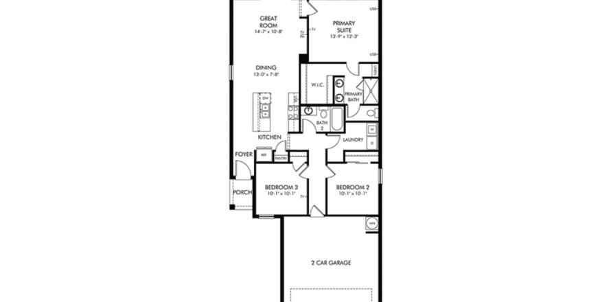 Villa ou maison à Lake Hamilton, Floride 3 chambres, 117.89 m2 № 1813480