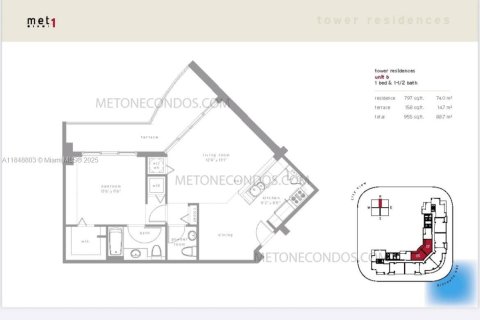 Copropriété à louer à Miami, Floride: 1 chambre, 68.1 m2 № 1962550 - photo 22