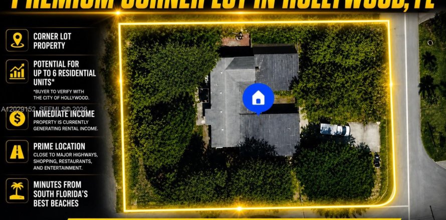 Villa ou maison à Hollywood, Floride 5 chambres, 166.11 m2 № 2077413