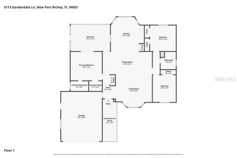 House in New Port Richey, Florida 3 bedrooms, 140.28 sq.m. № 2423644 - photo 2