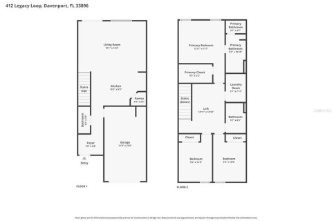 Adosado en venta en Davenport, Florida, 3 dormitorios, 141.68 m2 № 2109282 - foto 2