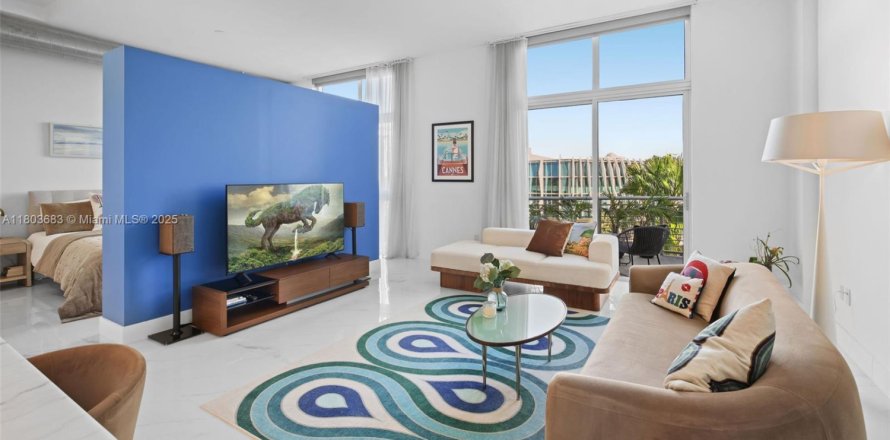 Кондоминиум с 1 спальней в Майами-Бич, Флорида № 1958336