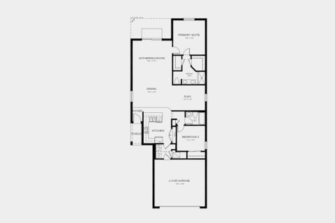 House floor plan «135SQM HOLLY», 2 bedrooms in EAVE'S BEND AT ARTISAN LAKES