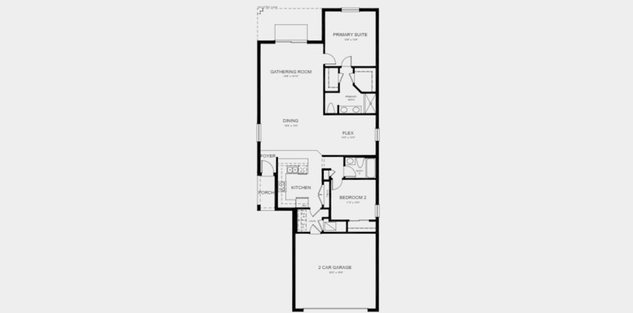 Villa ou maison à EAVE'S BEND AT ARTISAN LAKES à Palmetto, Floride 2 chambres, 135 m2 № 196374
