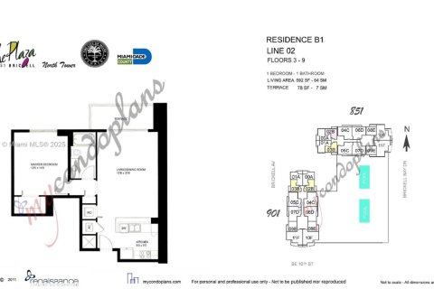Copropriété à vendre à Miami, Floride: 1 chambre, 64.29 m2 № 2021897 - photo 20