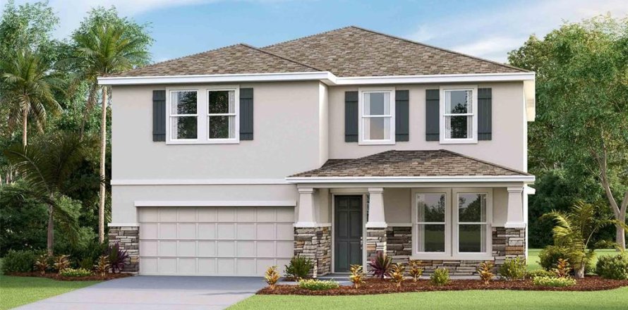 House in Land O' Lakes, Florida 4 bedrooms, 307.79 sq.m. № 1824002