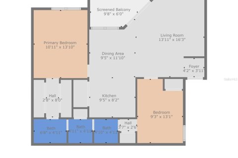 Condominio en venta en Palm Harbor, Florida, 2 dormitorios, 82.96 m2 № 1908093 - foto 22