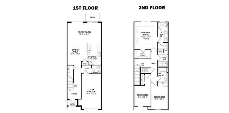 Townhouse in THE PRESERVE AT AVONLEA in Stuart, Florida 3 bedrooms, 154 sq.m. № 62524