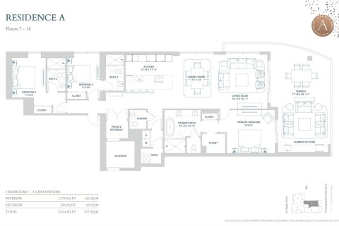 Купить кондоминиум в Уэст-Палм-Бич, Флорида 3 спальни, 165.18м2, № 976960 - фото 1