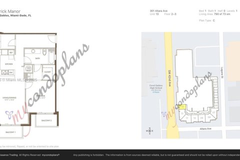 Condo in Coral Gables, Florida, 1 bedroom  № 1813854 - photo 26