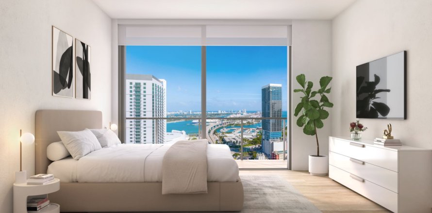 Studio in Miami, Florida in 600 MIami Worldcenter № 389948