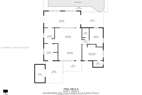 House in Fort Lauderdale, Florida 2 bedrooms, 102.38 sq.m. № 1945041 - photo 30