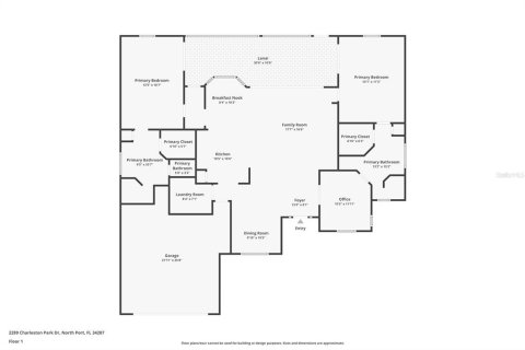 Villa ou maison à vendre à North Port, Floride: 2 chambres, 185.25 m2 № 1902241 - photo 5