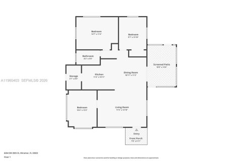 Купить виллу или дом в Мирамар, Флорида 2 спальни, 103.03м2, № 2024222 - фото 29