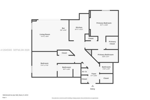 Condo in Miami, Florida, 2 bedrooms № 2185930 - photo 25