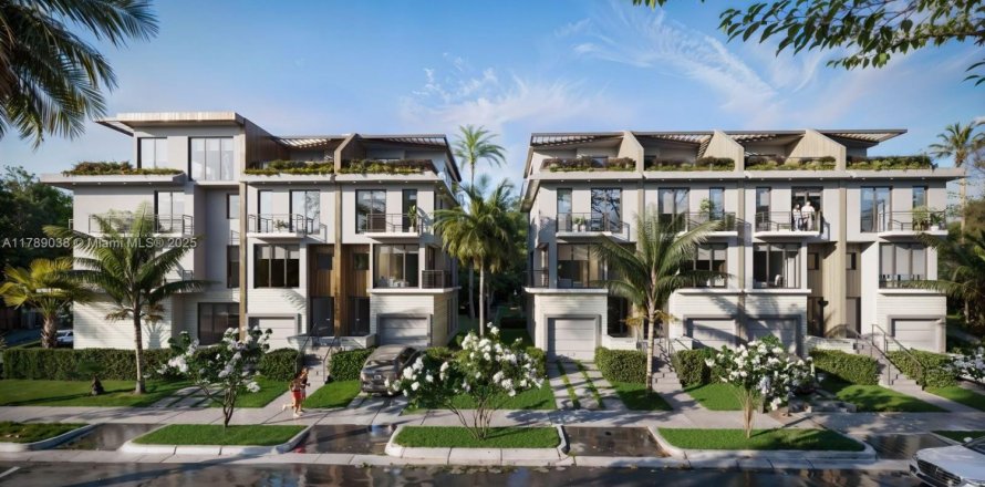 Таунхаус в Майами-Бич, Флорида 3 спальни № 1940777