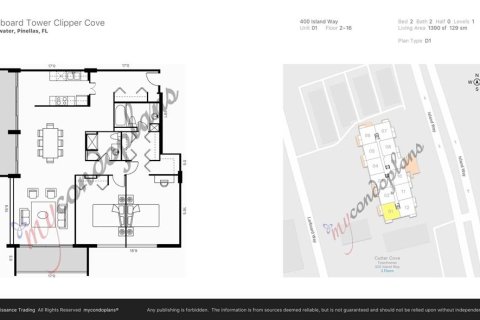 Copropriété à vendre à Clearwater, Floride: 2 chambres, 129.13 m2 № 2371458 - photo 26