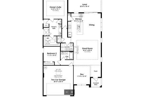 House floor plan «House», 2 bedrooms in The Reserve at Victoria