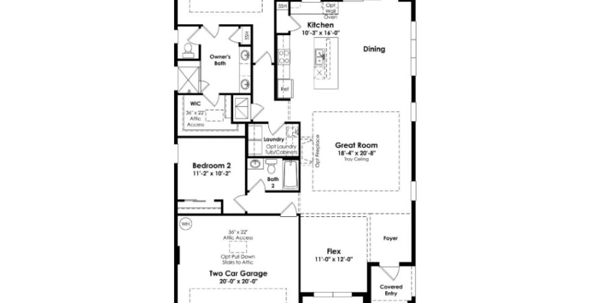 House in The Reserve at Victoria in DeLand, Florida 2 bedrooms, 171 sq.m. № 617395